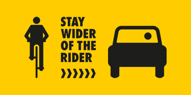 Stay Wider of the Rider PSA logo