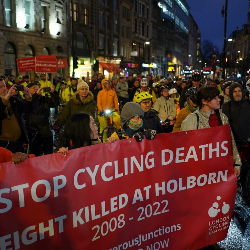 LCC Holborn protest dangerous junctions